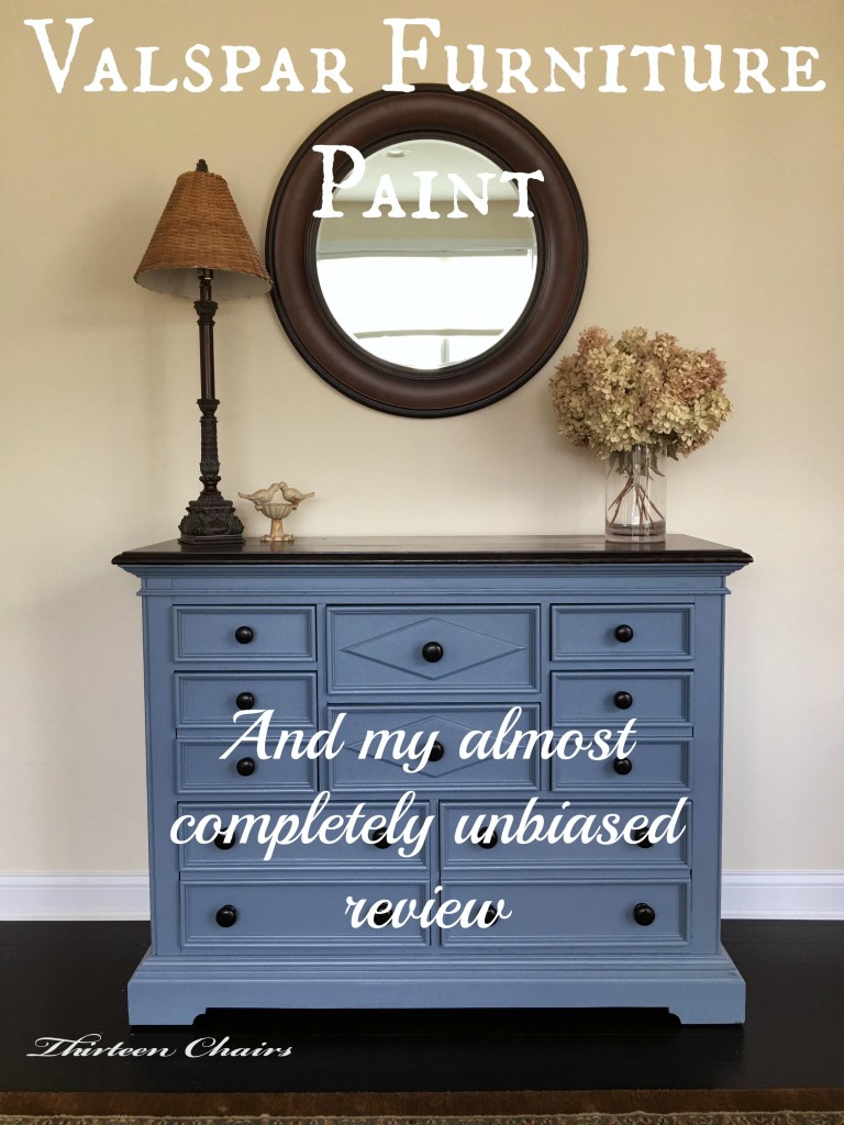 Painting with Valspar Furniture Paint