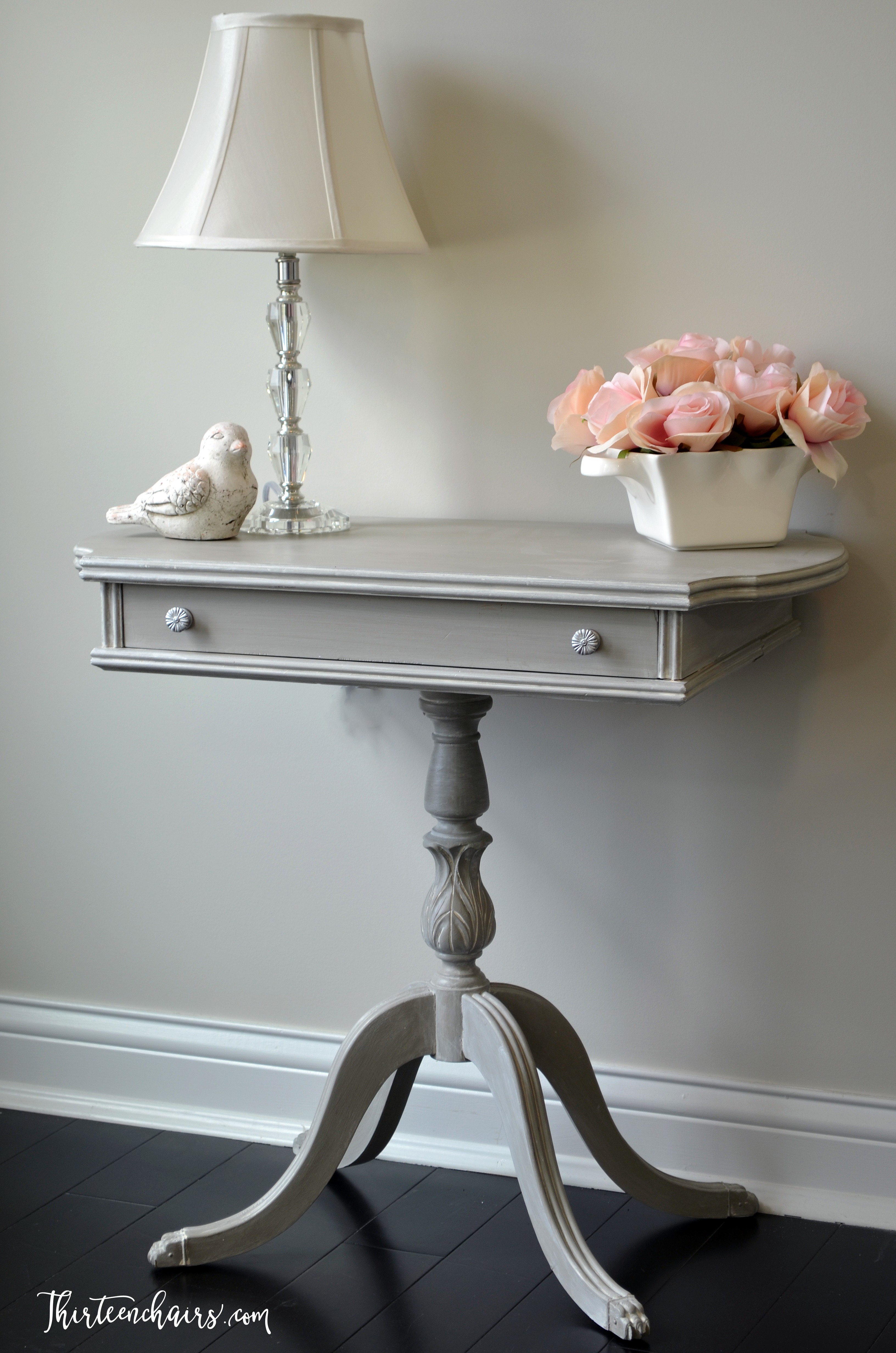 French Linen Chalk Paint with a white wash and clear wax